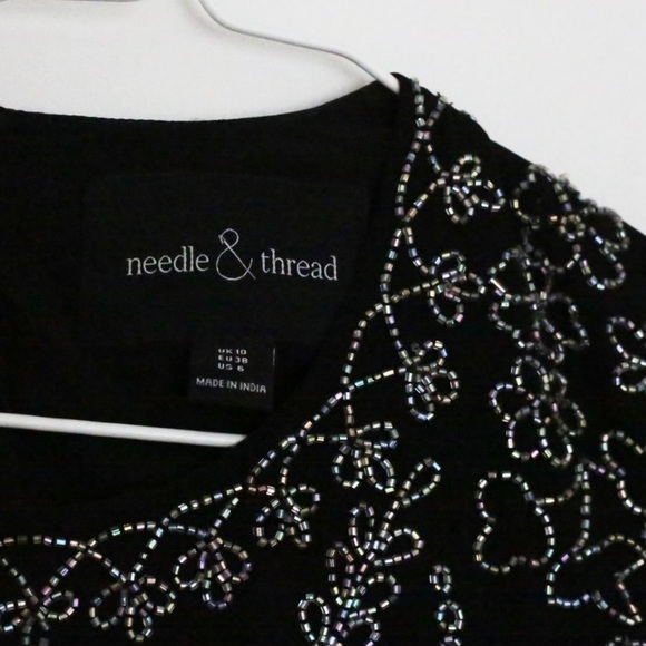 Needle & Thread Short Sleeve Cocktail Dress Size 6 - Picture 6 of 8